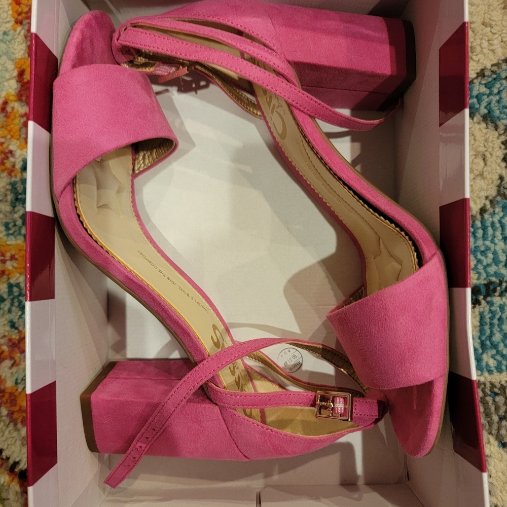 Pink strapy heels